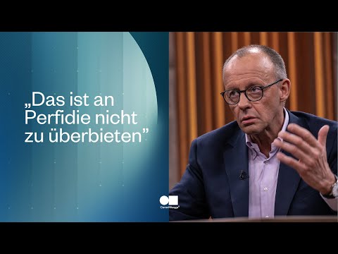 &quot;Das ist eines der schwersten Kriegsverbrechen&quot; – Friedrich Merz im Interview mit Caren Miosga