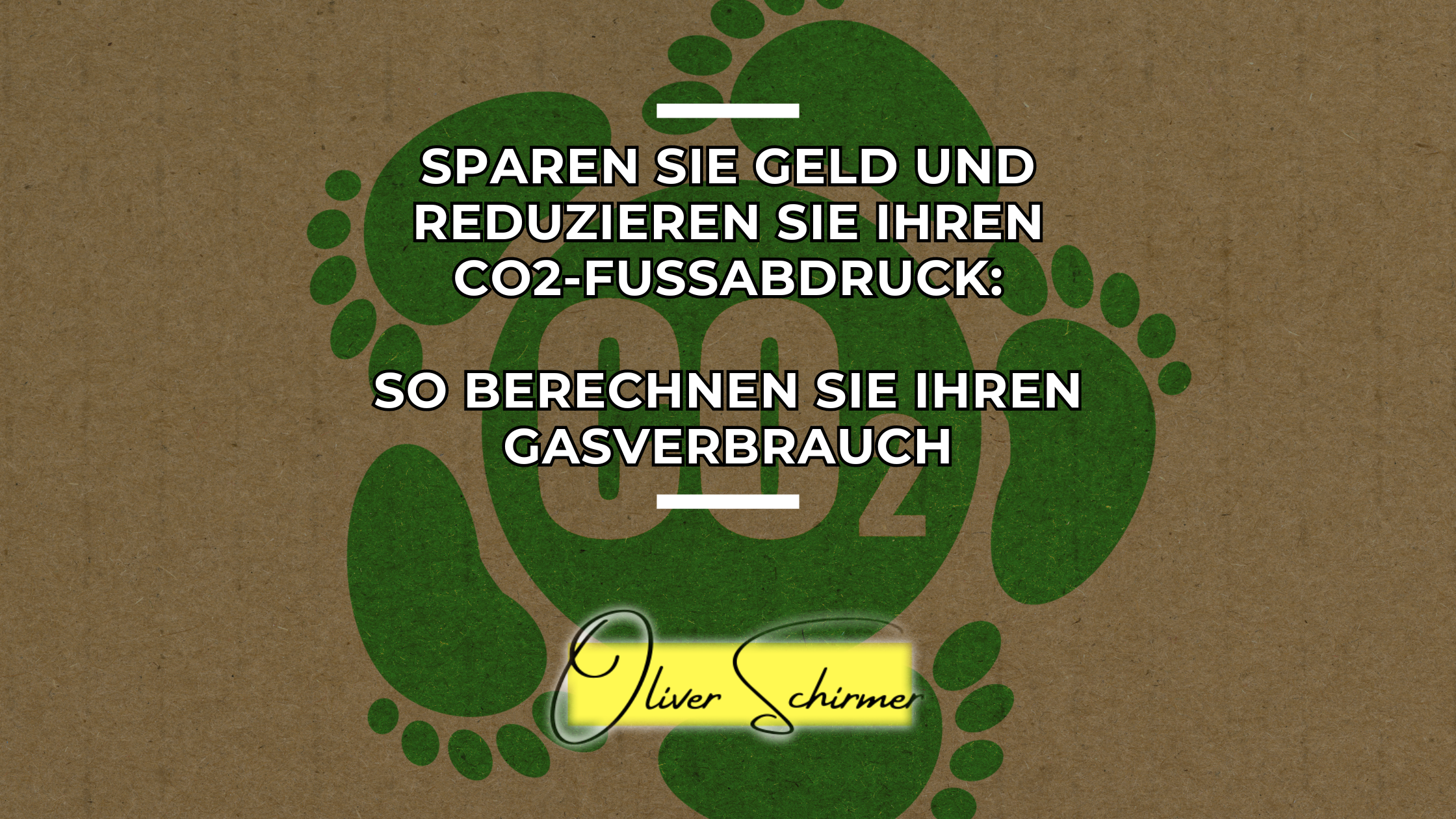 gasverbrauch berechnen und co2 fußabdruck reduzieren